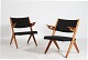 Danish ModernPair of Easy chairs of oak and teak