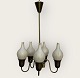 ChandelierGlass BrassLarge Tulip ShadesDKK 1650