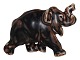 Royal Copenhagen brown stoneware figurineElephant