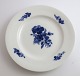 Royal Copenhagen. Blue flower. Flat plate. Model 8094. ...