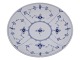 Musselmalet RifletLille rundt fad 20,4 cm.