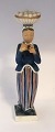 Royal Copenhagen. Porcelænsfigur. Konen med æggene. ...