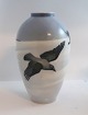 Royal Copenhagen. Vase med krager. Model 1412 - 47D. ...