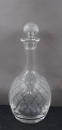 Antikkram presents: Christiansborg Danish crystal glass service. Carafe with original stopper 25cm