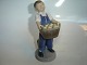 Royal Copenhagen Figurine, Boy with fruit. " October "SOLD