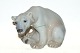 Bing & Grondahl Figure, polar bear sittingForm: Dahl-JensenDek. No. 1629