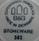 Colombia Danish stoneware service by B&G, butter jars No 582