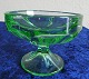 Portionsglas i presset, farvet glas. Sæt på 6 glas fra Sverige. H 8cm - Ø 10cm 