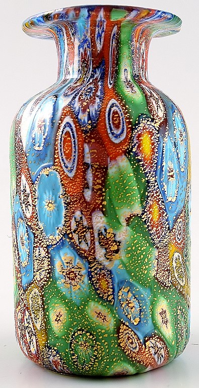 Murano, Millefiori, 1960´erne. Med etiket "Made in Murano, Italy.
