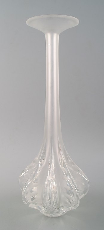 Stor Art deco Lalique kunstglas vase. 
