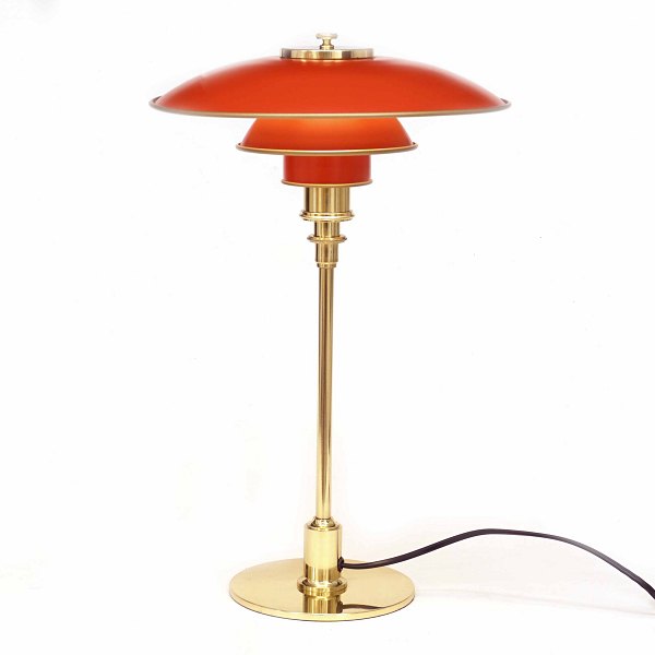 Poul Henningsen, Denmark: A PH 3/2 lamp. produced by Louyis Poulsen. H: 46cm