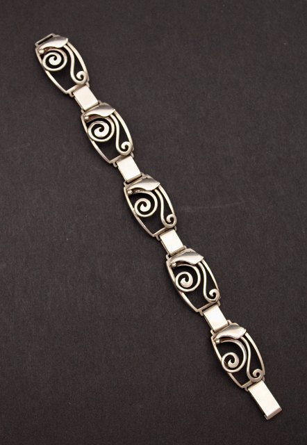 Art deco vintage 830 sølv armlænke
