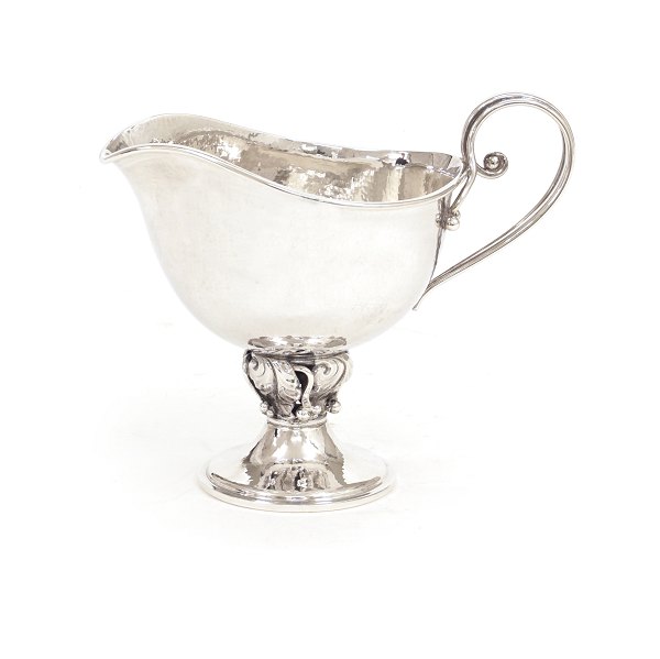 A Danish sterlingsilver saucer by H. Wilhelm F. Jensen, Denmark. H: 13cm. W: 
205gr