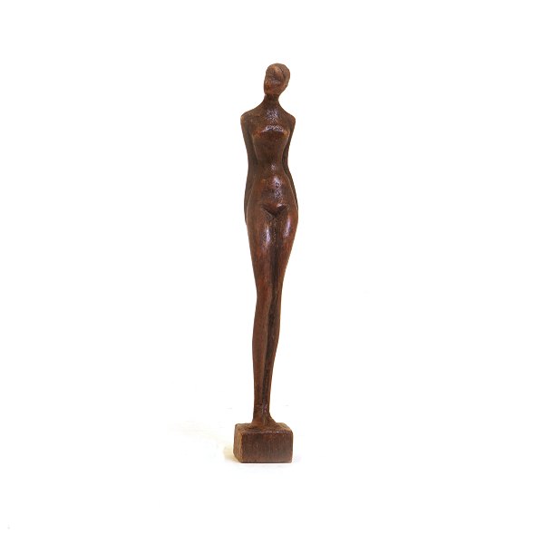 Otto Pedersen, 1902-95, Holzfigur. Signiert. H: 19,5cm