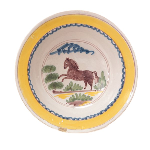 A rare plate from Kellinghusen circa 1800. D: 22,5cm