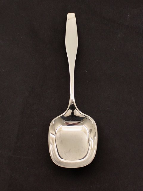 Hans Hansen sterling silver large serving spoon