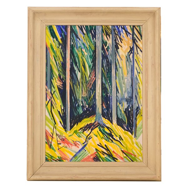 William Scharff, Denmark, 1886-1959, oil on canvas. Signed William Scharff. 
Visible size: 69x49cm. With frame: 88x68cm