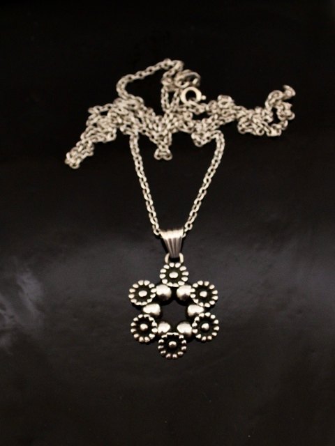 830 silver pendant sterling silver chain