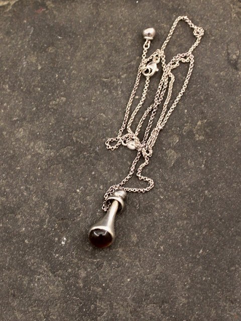 Georg Jensen Sterling Sølv Halskæde med Vedhæng No. 453