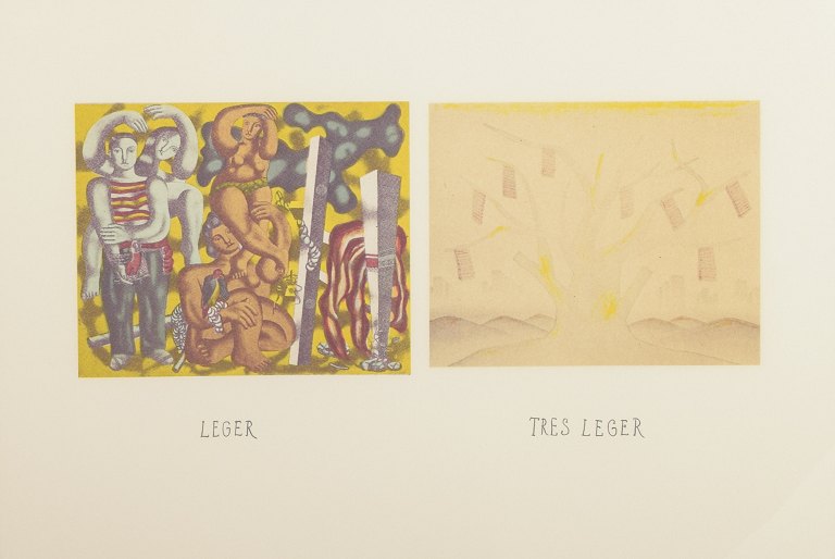 Erik Dietman
Léger / Très Léger, litografi, signeret og nummereret 49/75, 1977.