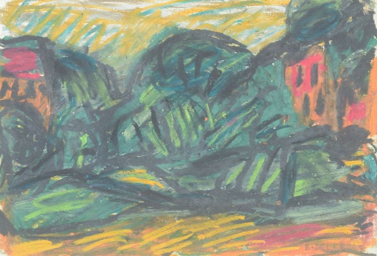 Bengt Delefors (1917–1996)
Landskab.
Gouache på papir.