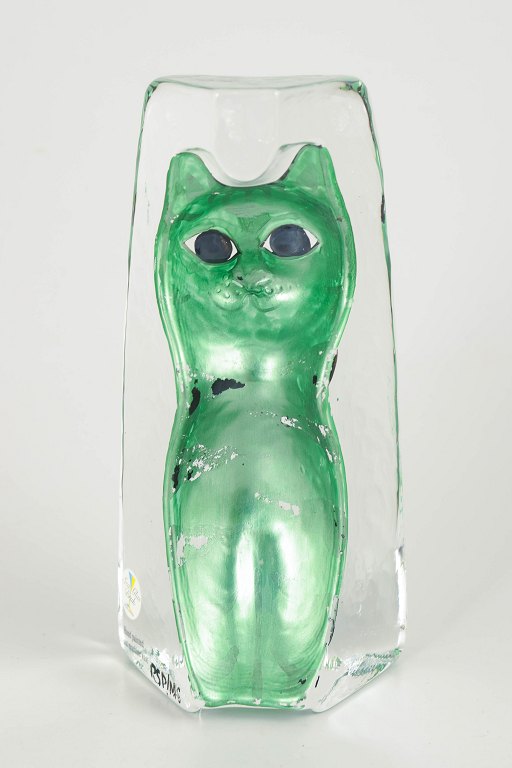 Renate Stock-Paulsson for Kosta Boda / Sea Glasbruk, cat figure.