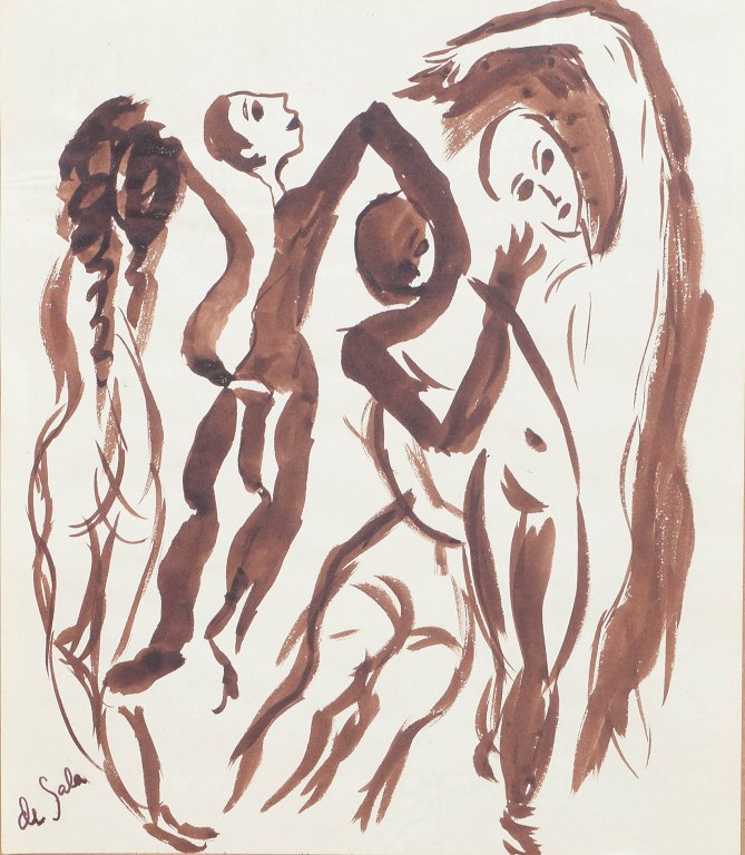 Eugène de Sala, tegning.