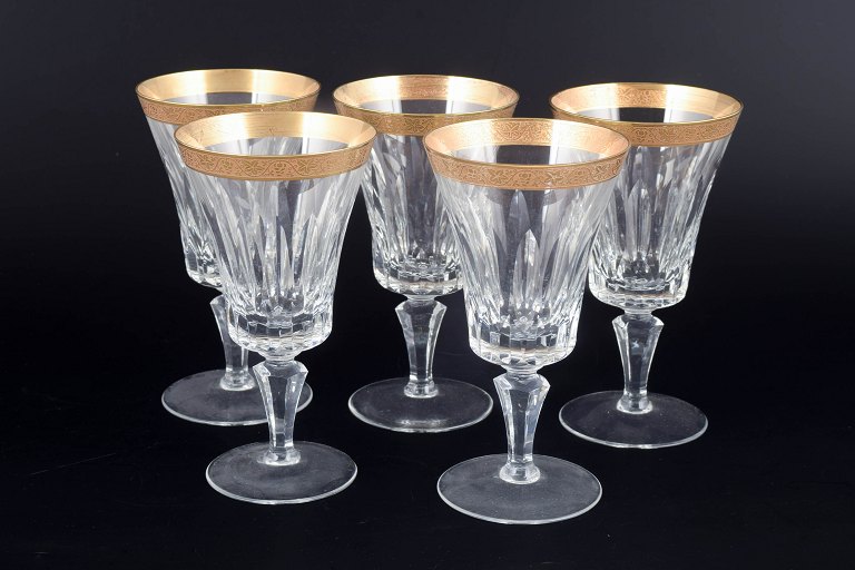 Artemisia, set of five red wine glasses.