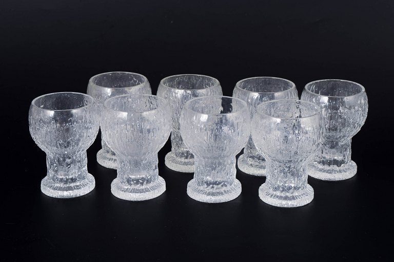Timo Sarpaneva for Iittala, sæt af otte snapseglas.