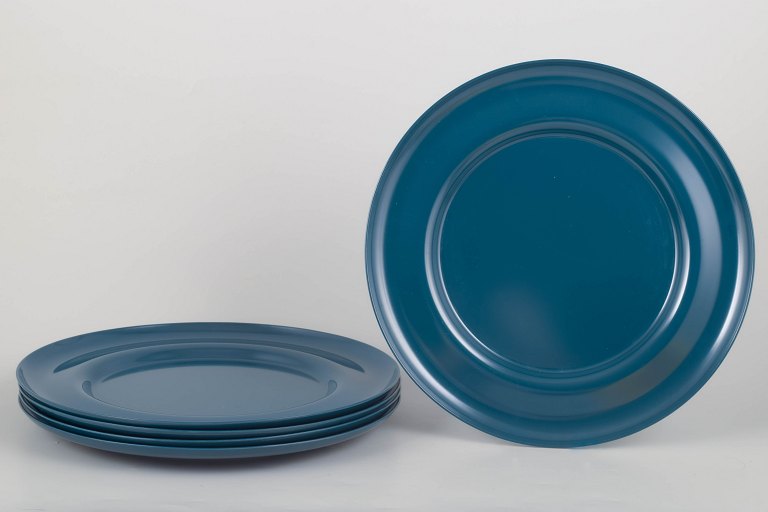 Henning Koppel for Georg Jensen, sæt med fem melamintallerkener.