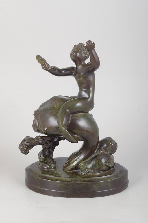 Just Andersen, skulpturel figur.
