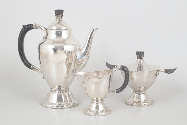 Georg Jensen, sjældent og tidligt kaffesæt, model 88.