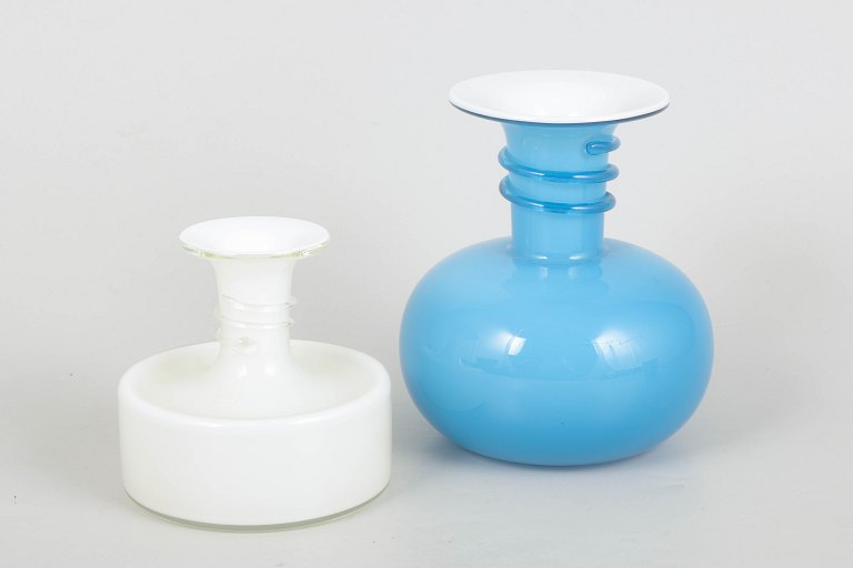 Michael Bang for Holmegaard, set of two Napoli vases.