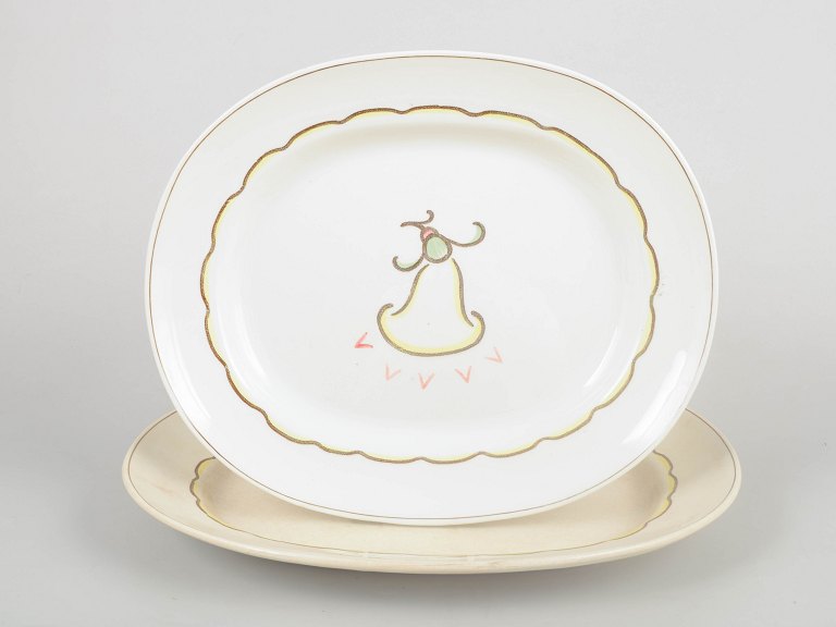 Wilhelm Kåge for Gustavsberg, Prior Pair of Serving Platters.